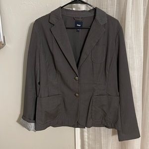 Gap 2-Button Blazer Jacket - Slate Grey - Size 14